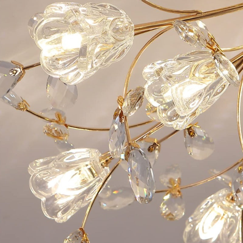 Lili Flush Mount Ceiling Light with Glass Shades