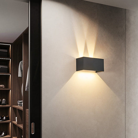 Adjustable Aluminum Wall Light Fixture - Black, Warm White
