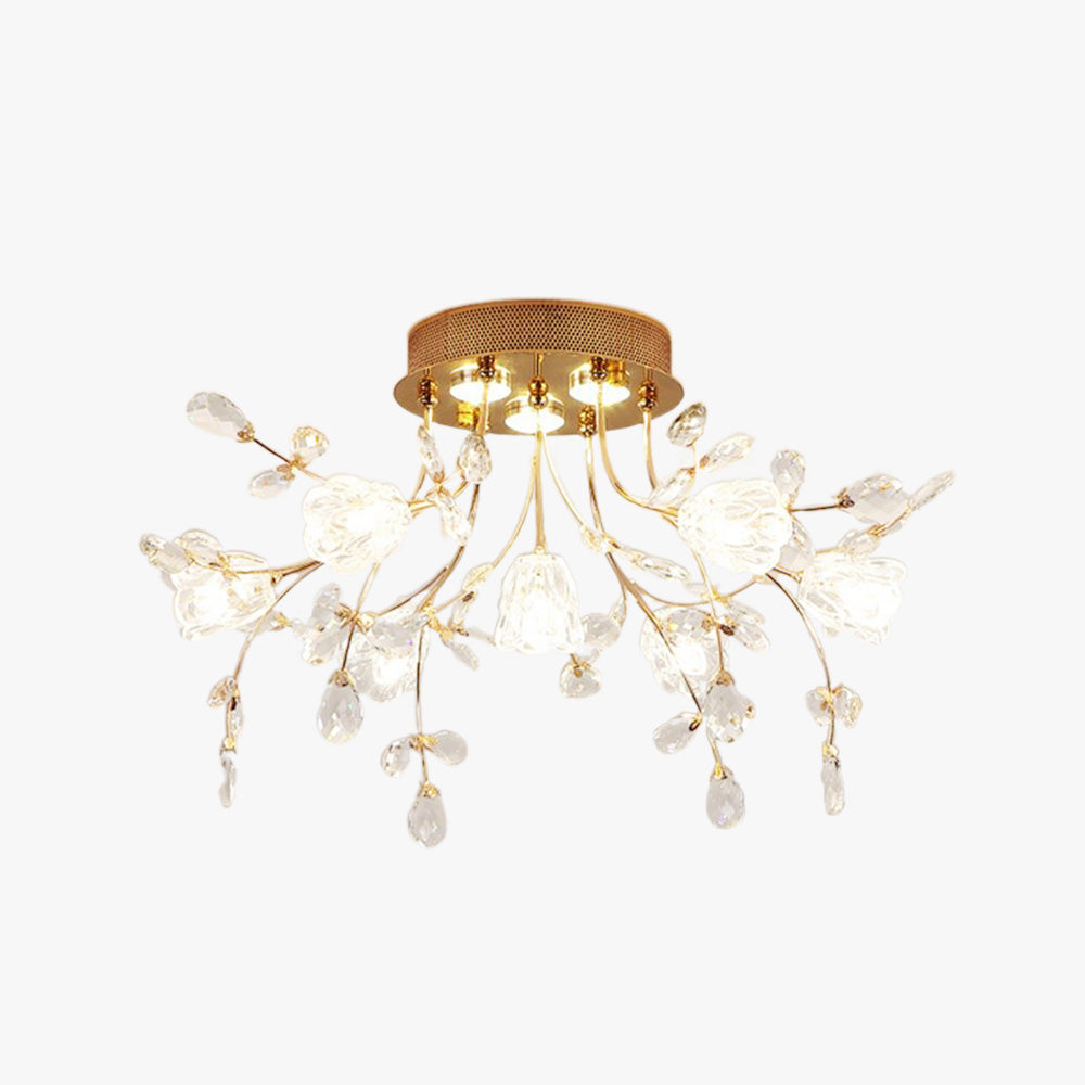 Lili Flush Mount Ceiling Light with Glass Shades