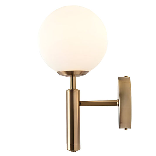 Glass Ball Wall Light Gold Base