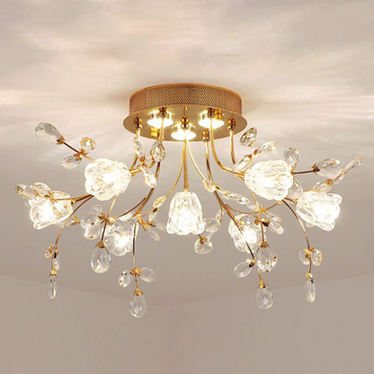 Lili Flush Mount Ceiling Light with Glass Shades