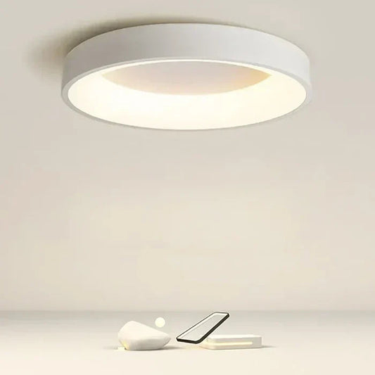 Round Surface Mount Ceiling Light Adjustable Brightness Color Temperature