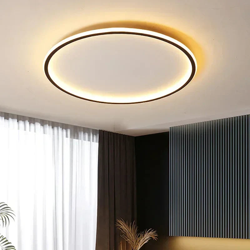 Round Surface Mount Ceiling Light Adjustable Black